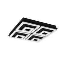 Plafoniera LED Eglo Fradelo 1, 12W, negru-transparent