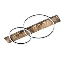 Plafoniera LED Eglo Boyal, 24W, alb-lemn natur-negru