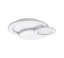 Plafoniera LED Eglo Mentalurgia, 50W, alb-crom, dimabil