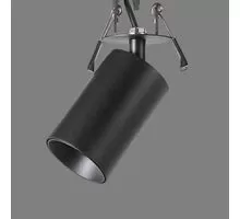 Spot mobil incastrat ACB Zoom, 1xGU10, negru, rotund, IP20