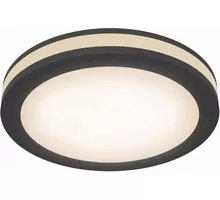 Spot fix LED incastrat Maytoni Phanton, 12W, negru, rotund, IP20