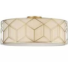 Plafoniera Maytoni Messina, 5xE27, auriu-bej