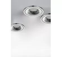 Spot fix incastrat AZzardo Simon, 1xGU10, crom, rotund, IP20