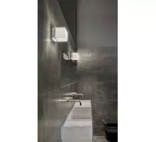 Aplica LED AZzardo Mil, 6W, alb-crom