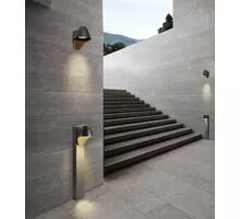 Aplica AZzardo Matera, 1xGU10, gri inchis, IP54