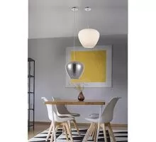 Pendul AZzardo Baloro L, 1E27, alb-crom