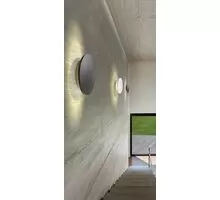 Aplica LED AZzardo Ancona M, 6W, 3000K, negru, IP54