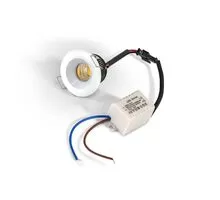 Spot fix LED incastrat AZzardo Oka AL, 3W, 4000K, alb, IP20