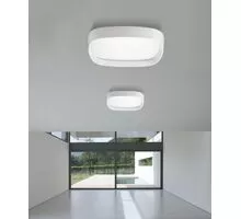Plafoniera LED AZzardo Pienza, 24W, 3000K, alb, dimabil