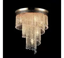 Plafoniera Maytoni Cascade, 7xE14, auriu antic-cristal