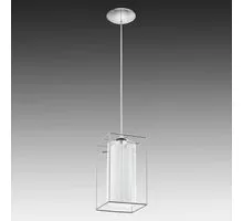 Pendul Eglo Loncino 1, 1xE27, alb-crom-transparent