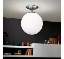 Plafoniera Eglo Rondo, 1xE27, alb-nichel satinat