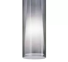 Pendul Eglo Pinto Nero, 1xE27, alb-fumuriu-nichel satinat