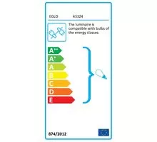 Plafoniera Eglo Anwick 1, 1xE27, lemn natur-negru