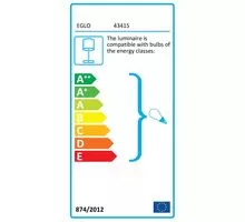 Veioza Eglo Famborough, 1xE27, lemn natur-negru