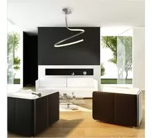 Pendul LED Mantra Nur, 30W, argintiu-crom