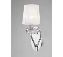 Aplica cristal Mantra Loewe, 1xE14, alb-crom