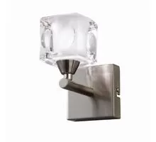 Aplica Mantra Cuadrax Cristal, 1xG9, nichel satinat-transparent