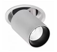 Spot mobil LED incastrat Mantra Garda, 7W, alb, rotund, IP20