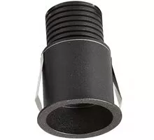 Spot fix LED incastrat Mantra Guincho, 5W, negru, rotund, IP20