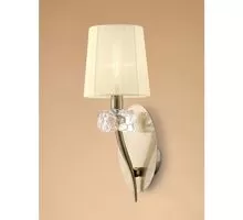 Aplica cristal Mantra Loewe, 1xE14, alama antica-alb