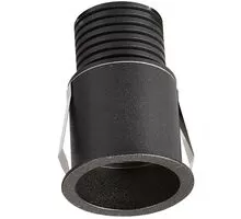 Spot fix LED incastrat Mantra Guincho, 5W, negru, rotund, IP20