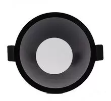 Spot fix incastrat Mantra Lambor Jini, 1xGU10, negru, rotund, IP20