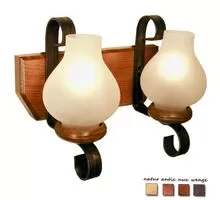 Aplica Russtik Trapez, 2xE14, nuc