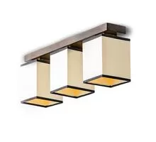 Plafoniera Russtik Lido, 3xE14, bej-nuc