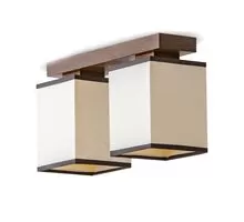 Plafoniera Russtik Lido, 2xE14, bej-nuc