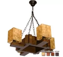 Lustra Russtik Quadra, 4xE14, antic