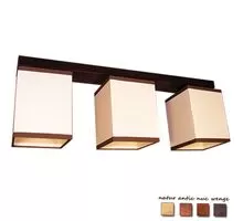 Plafoniera Russtik Lido, 3xE14, antic-bej