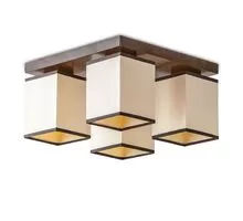 Plafoniera Russtik Lido, 4xE14, bej-nuc