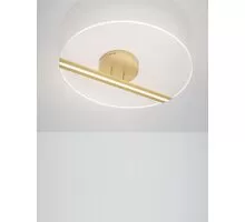 Plafoniera LED Nova Luce Jertuna, 30W, auriu