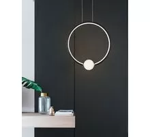 Pendul LED Nova Luce Celia, 25,6W, negru, dimabil