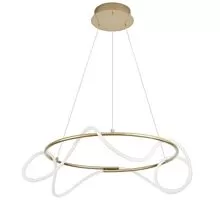 Pendul LED Nova Luce Tiriac, 43W, auriu, dimabil