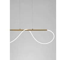 Pendul LED Nova Luce Tiriac, 28W, 3000K, auriu, dimabil