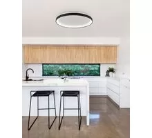 Plafoniera LED Nova Luce Pertino, 48W, negru, dimabil