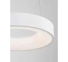 Pendul LED Nova Luce Rando Thin, 30W, alb nisipiu, dimabil