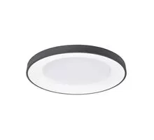 Plafoniera LED Nova Luce Rando Thin, 50W, negru, dimabil