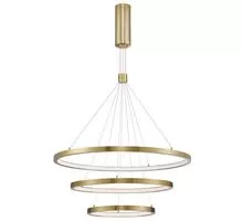 Pendul LED Nova Luce Empatia, 108W, alama, auriu, dimabil