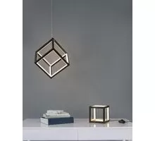 Pendul LED Nova Luce Gabbia, 45W, negru, dimabil