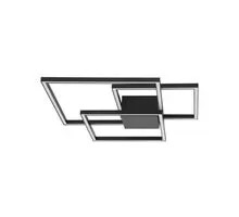 Plafoniera LED Nova Luce Bilbao, 42W, negru mat, dimabil