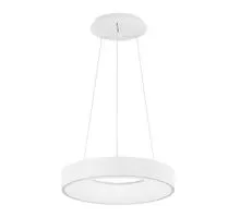 Pendul LED Nova Luce Rando Thin, 30W, alb nisipiu, dimabil