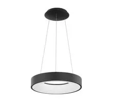 Pendul LED Nova Luce Rando Thin, 30W, negru, dimabil