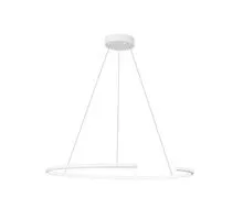 Pendul LED Nova Luce Breda, 30W, alb nisipiu