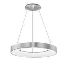 Pendul LED Nova Luce Rando Thin, 50W, argintiu, dimabil
