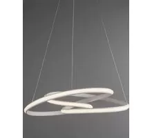 Pendul LED Nova Luce Menton, 43W, alb nisipiu, dimabil