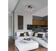 Plafoniera LED Nova Luce Narvi, 36W, negru, dimabil