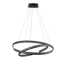 Pendul LED Nova Luce Torrente, 93W, negru, dimabil